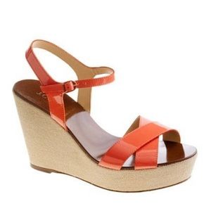 💕 JCREW Lila Platform Wedge Sandals 💕